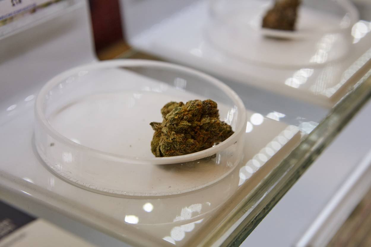 produit cbd dans une boutique