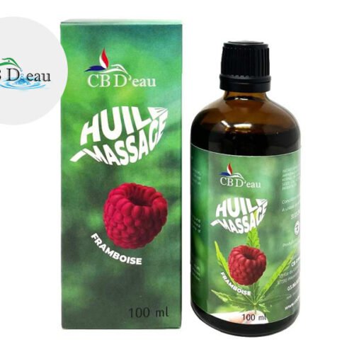 Huile de massage chanvre et framboise CBDeau