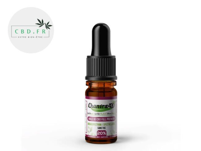 Huile CBD 20% Bio (10ml) - Chanvroo420