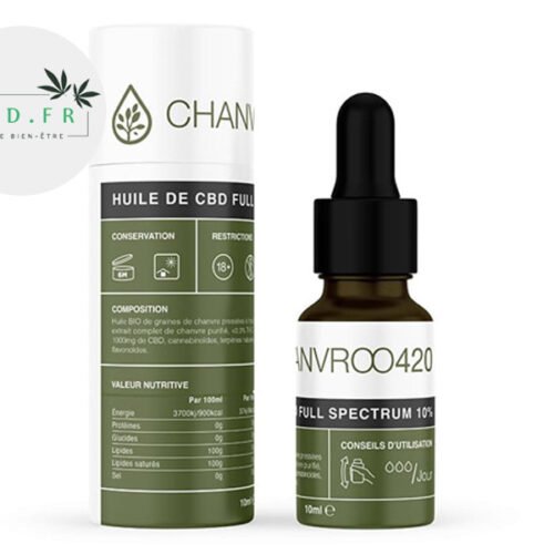 Huile CBD 10% Bio (10ml) - Chanvroo420