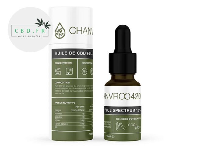 Huile CBD 10% Bio (10ml) - Chanvroo420