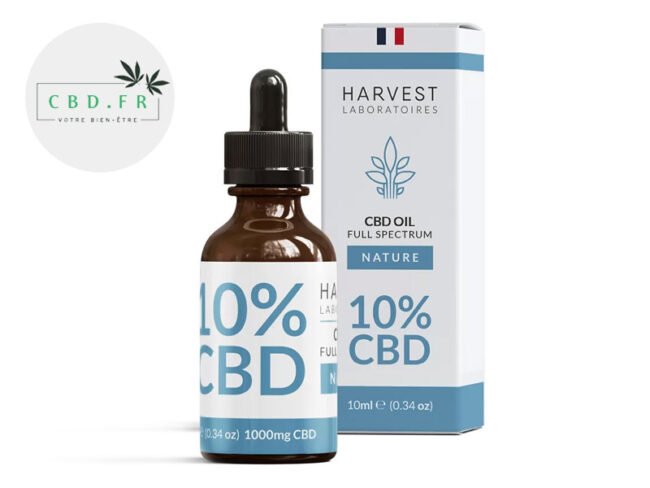 Huile CBD 10% Bio (10ml) - Harvest Laboratoires