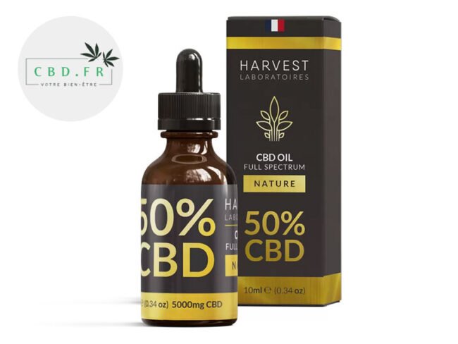 Huile CBD 50% Bio (10ml) - Harvest Laboratoires
