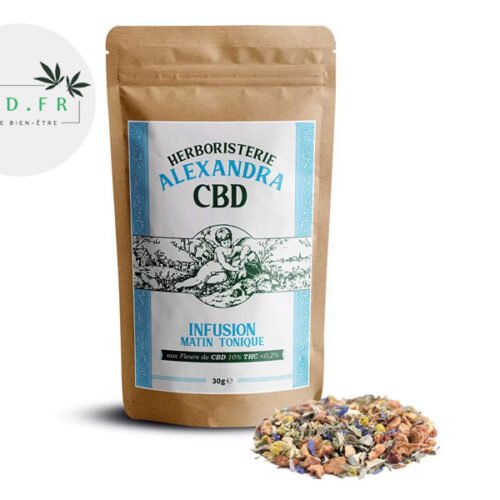 Infusion CBD Thé Matin Tonique Bio - Herboristerie Alexandra