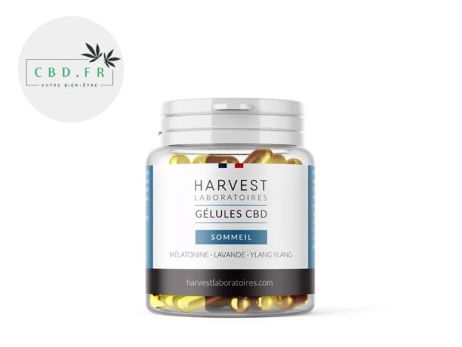 Gélules CBD 1500mg Mélatonine - Harvest Laboratoires