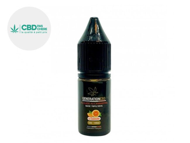 E liquide Orange Sanguine CBD (100mg) - GenerationCBD