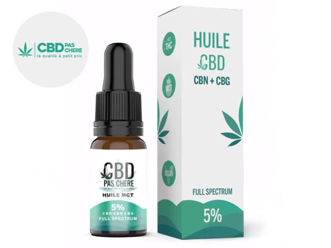 Huile CBD 5% Bio (10ml) - CBD Pas Chère