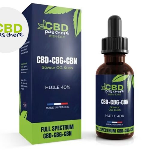 Huile CBD 40% Bio (10ml) - CBD Pas Chère
