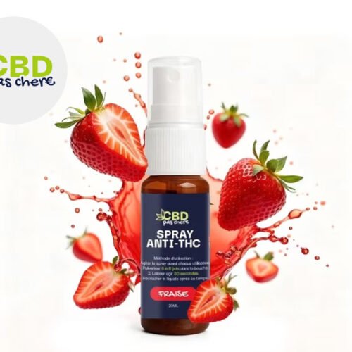 Spray Kleaner anti-THC Goût Fraise - CBD Pas Chère