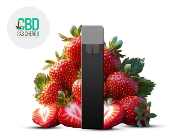 Puff Fraise 95% CBD (jetable) - CBD Pas Chère