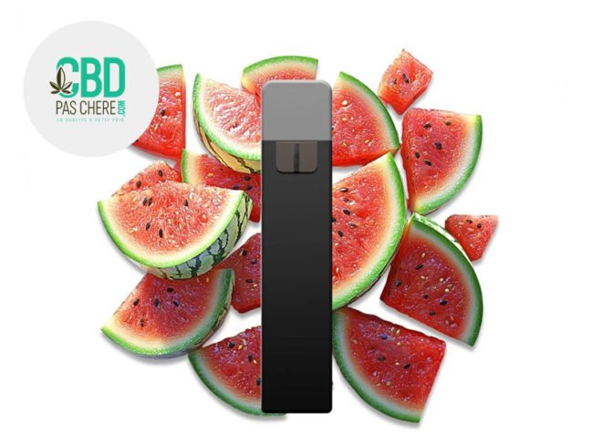 Puff Pastèque 95% CBD (jetable) - CBD Pas Chère