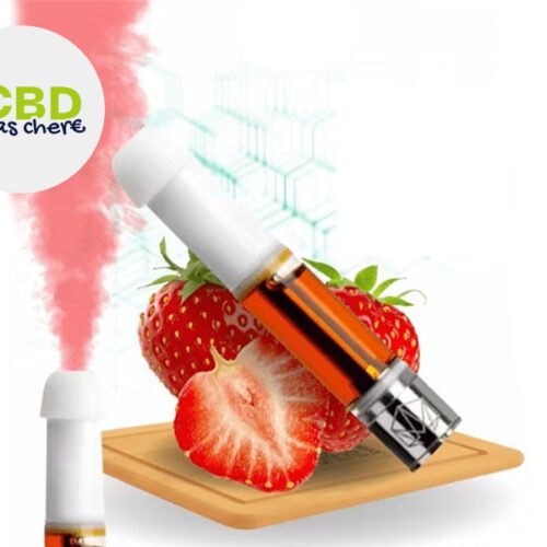 Puff Fraise 98% CBD (rechargeable) - CBD Pas Chère