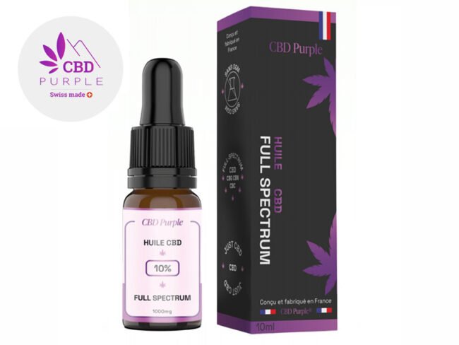 Huile CBD 10% Bio (10ml) - CBD Purple