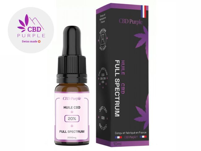 Huile CBD 20% Bio (10ml) - CBD Purple