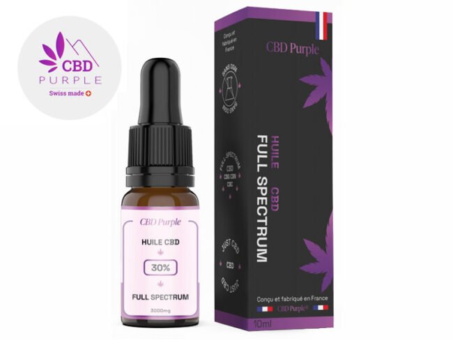 Huile CBD 30% Bio (10ml) - CBD Purple