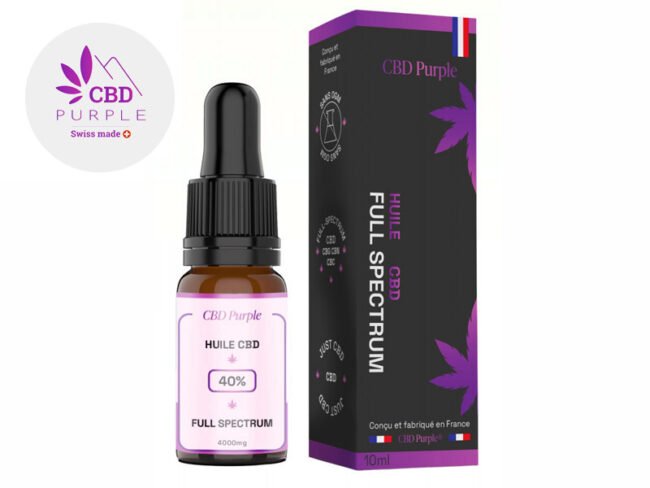 Huile CBD 40% Bio (10ml) - CBD Purple