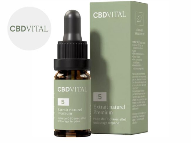 Huile CBD 5% Bio (10ml) - CBD VITAL