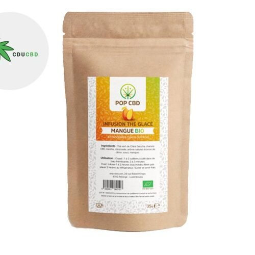 Infusion CBD Thé glacé chanvre Mangue - Pop CBD