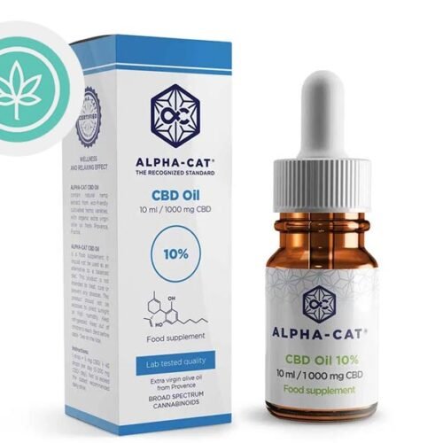 Huile CBD 10% Bio (10ml) - Alpha-cat