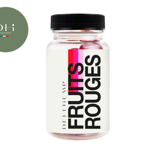 Bonbon gélifié Fruits rouges CBD 10% vegan - Deli Hemp