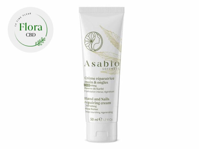 Crème CBD réparatrice mains et ongles Asabio