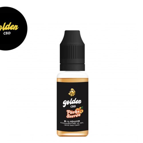 E liquide Pêche Sucrée CBD (200mg) - Golden CBD