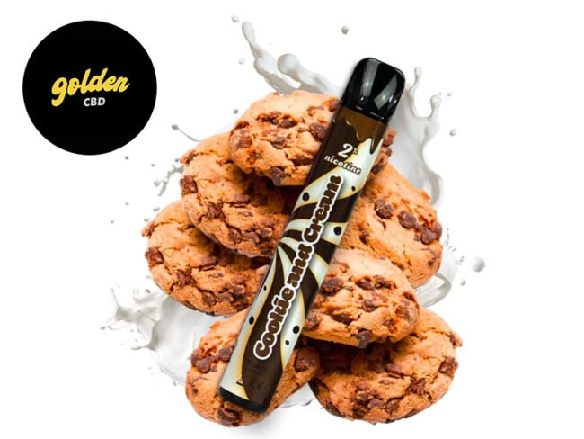 Puff Cookies 2% nicotine (jetable) - Golden CBD