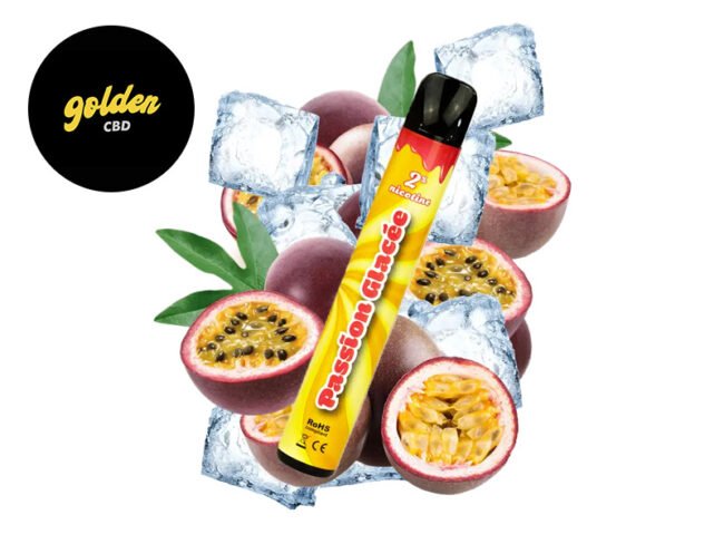Puff Fruit de la passion 2% nicotine (jetable) - Golden CBD