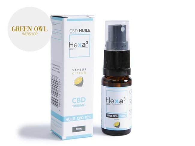 Huile CBD 10% Bio Citron (10ml) - Hexacube