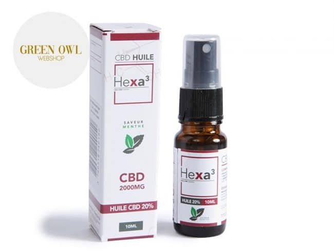Huile CBD 20% Bio Menthe (10ml) - Hexacube