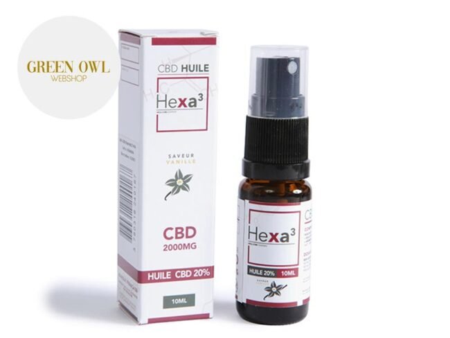 Huile CBD 20% Bio Vanille (10ml) - Hexacube