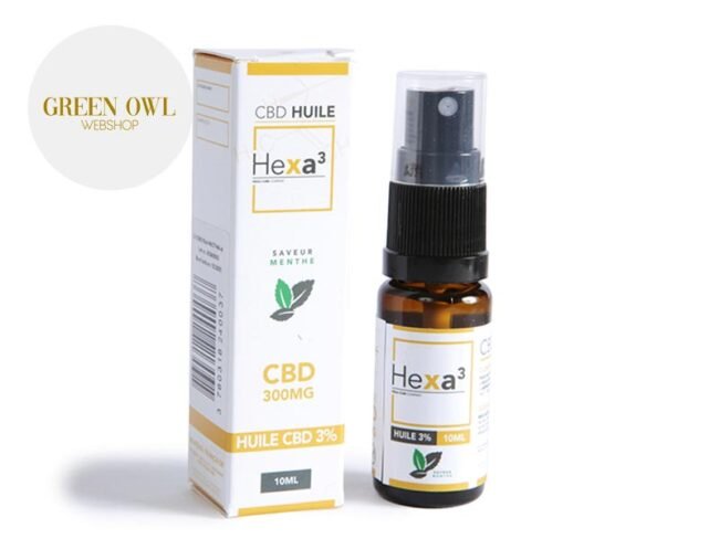 Huile CBD 3% Bio Menthe (10ml) - Hexacube