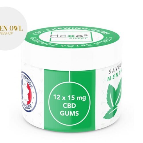 Chewing-gum Menthe CBD 15% - Hexa
