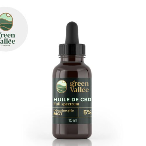 Huile CBD 5% Bio (10ml) - Green Vallée