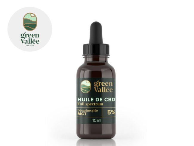 Huile CBD 5% Bio (10ml) - Green Vallée