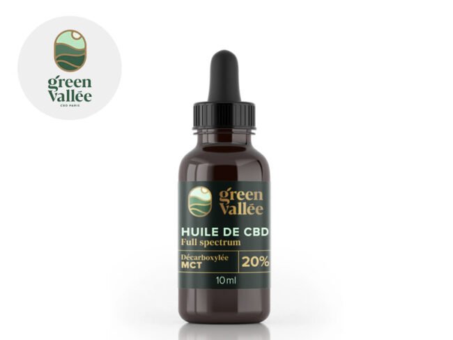 Huile CBD 20% Bio (10ml) - Green Vallée