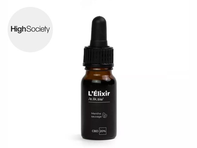 Huile CBD 20% Bio Menthe (10ml) - High Society