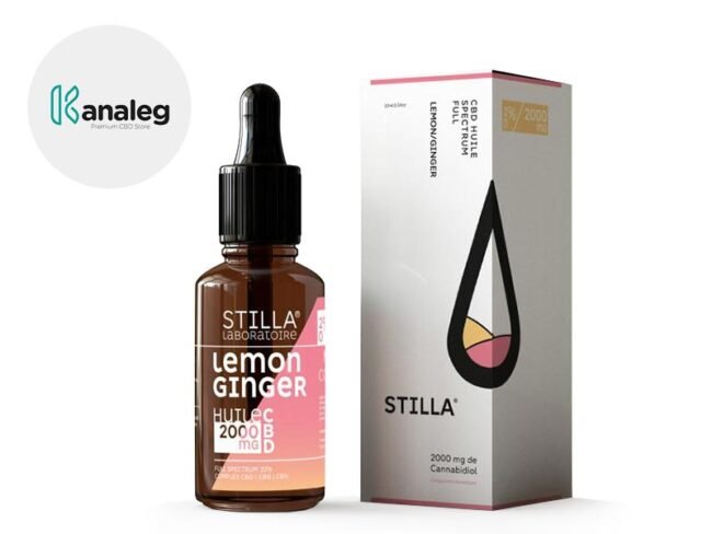 Huile CBD 20% Bio Citron Gingembre (10ml) - Stilla