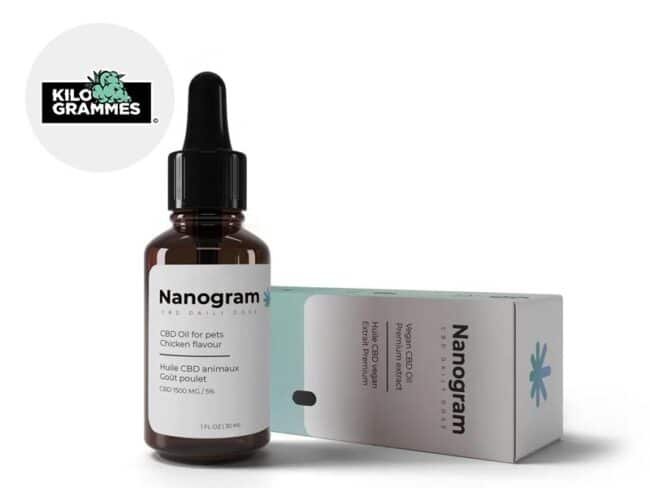 Huile CBD Animal 5% Kilogrammes 30ml
