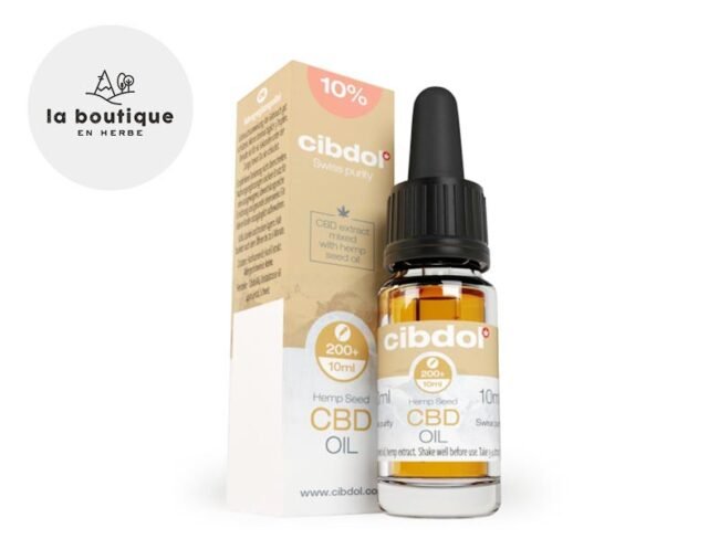 Huile CBD 10% Bio Graines de chanvre (10ml) - Cibdol