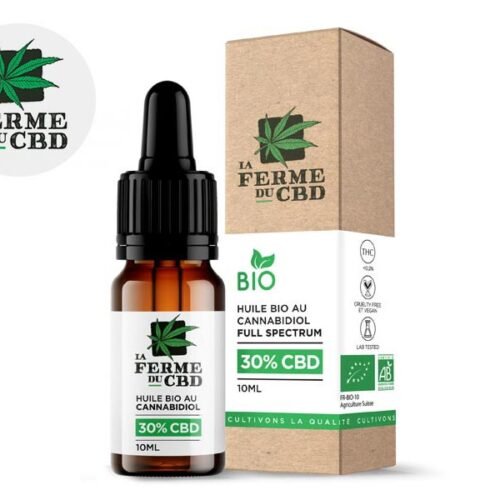 Huile CBD 30% Bio (10ml) - La Ferme du CBD