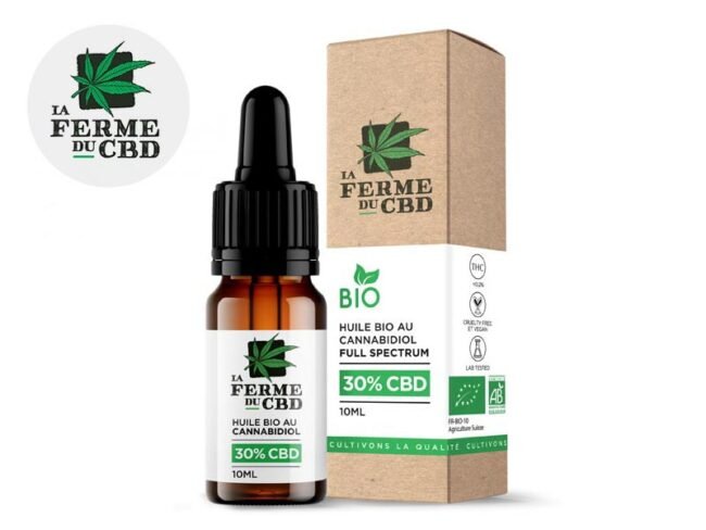 Huile CBD 30% Bio (10ml) - La Ferme du CBD