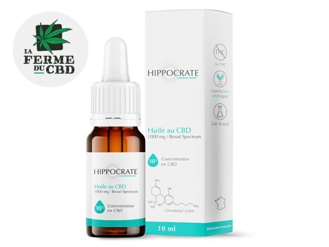 Huile CBD 10% (10ml) - Hippocrate