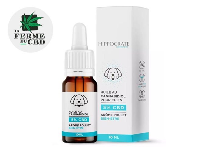 Huile CBD Chien 5% La Ferme du CBD