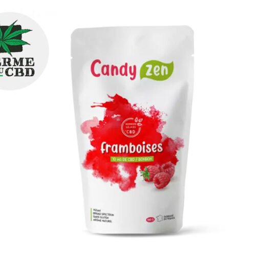 Bonbon gélifié Framboise CBD 5% vegan - La Ferme Du Cbd
