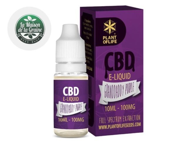 E liquide Granddaddy Purple CBD (100mg) - Plantoflife