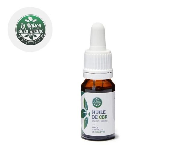 Huile CBD 10% Bio (10ml) - La Maison De La Graine