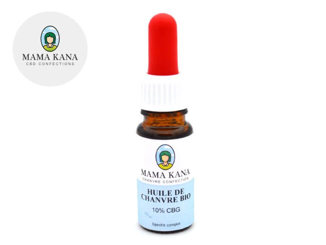 Huile CBG 10% bio (10ml) - Mama Kana