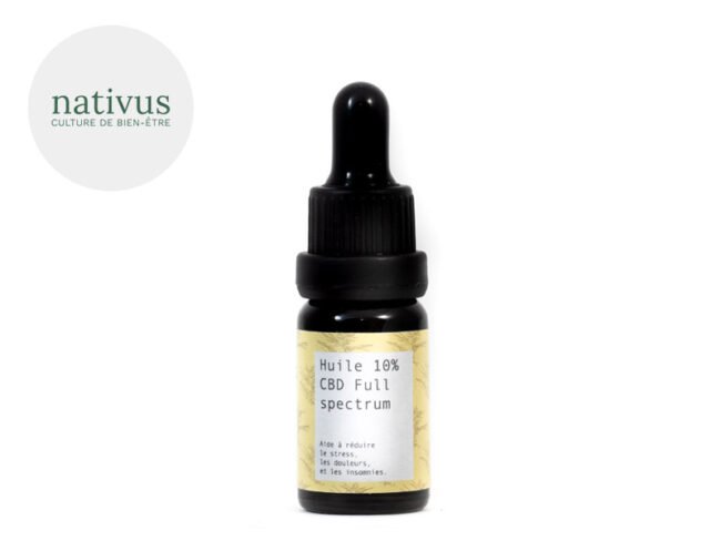 Huile CBD 10% Bio (10ml) - Nativus