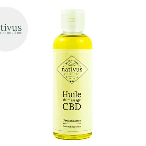 Huile de massage CBD Nativus